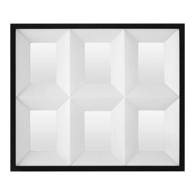 Orsina 3D Box Design Square Collage Photo Frame, Picture Frame With Black Border, Image Holder With Sturdy Hooks - image 1