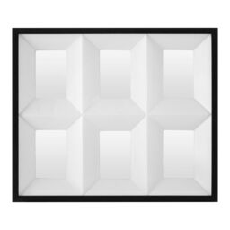 Orsina 3D Box Design Square Collage Photo Frame, Picture Frame With Black Border, Image Holder With Sturdy Hooks - thumbnail 1