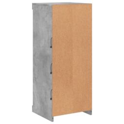 Berkfield Home Sideboard with LED Lights Concrete Grey 41x37x100 cm - Size: 41 x 37 x 100 cm - thumbnail 8