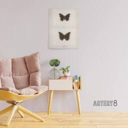 "Artery8 Mourning Cloak Butterfly Sherman Denton Canvas Wall Art Print in White - Size: W12"" x H16""" - thumbnail 3
