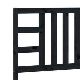 Berkfield Home Beautiful Bed Headboard Black 96x4x100 cm Solid Wood Pine - Size: 96 x 4 x 100 cm - thumbnail 7