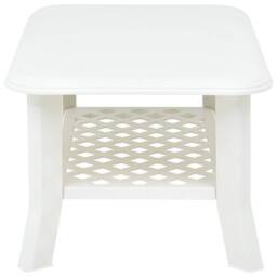 Berkfield Home Durable Coffee Table White 90x60x46 cm Plastic - Size: 90 x 60 x 46 cm