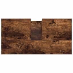 Berkfield Home Bathroom Cabinet Smoked Oak 65x33x60 cm Engineered Wood in Brown - Size: 65 x 33 x 60 cm - thumbnail 9