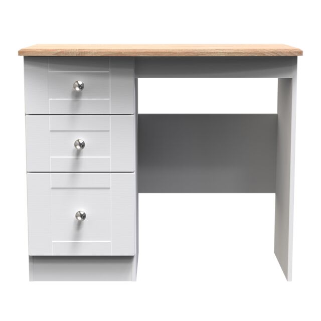 Ready Assembled 2 U Cumbria 3 Drawer Vanity (Ready Assembled) in White - Size: Medium - image 1
