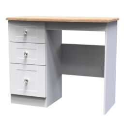Ready Assembled 2 U Cumbria 3 Drawer Vanity (Ready Assembled) in White - Size: Medium - thumbnail 3