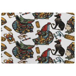 Benjamin Tate Design Queen Cleopatra. History Background Designer Rug in Natural - Size: Large - thumbnail 1