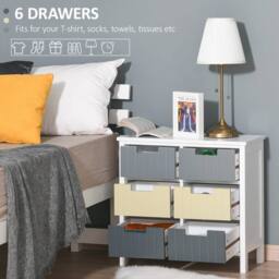 Wyld Haus Nemo Multicolour 6 Drawer MDF Storage Cabinet - thumbnail 6