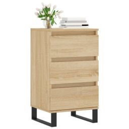 Berkfield Home Sideboard Sonoma Oak 40x35x70 cm Engineered Wood in Brown - Size: 40 x 35 x 70 cm - thumbnail 3