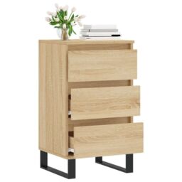 Berkfield Home Sideboard Sonoma Oak 40x35x70 cm Engineered Wood in Brown - Size: 40 x 35 x 70 cm - thumbnail 4