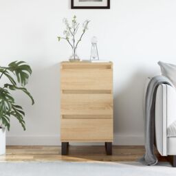 Berkfield Home Sideboard Sonoma Oak 40x35x70 cm Engineered Wood in Brown - Size: 40 x 35 x 70 cm - thumbnail 1