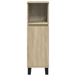 Berkfield Home 3 Piece Bathroom Furniture Set Sonoma Oak Engineered Wood in Light Tan - thumbnail 7