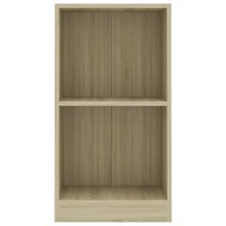 Berkfield Home Bookshelf Sonoma Oak 40x24x75 cm Engineered Wood in Brown - Size: 40 x 24 x 75 cm - thumbnail 4