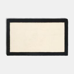 OHS Border Trim Bath Mat Non Slip Shower Rug in Cream - thumbnail 3