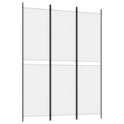 Berkfield Home Durable 3-Panel Room Divider White 150x200 cm Fabric - thumbnail 3