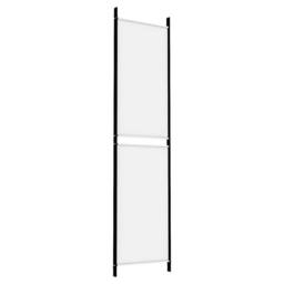 Berkfield Home Durable 3-Panel Room Divider White 150x200 cm Fabric - thumbnail 6