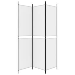 Berkfield Home Durable 3-Panel Room Divider White 150x200 cm Fabric - thumbnail 4