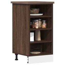 Berkfield Home Durable Bottom Cabinet Brown Oak 40x44.5x81.5 cm Engineered Wood - thumbnail 2