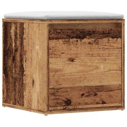 Berkfield Home Box Drawer Old Wood 40.5x40x40 cm Engineered Wood in Brown - thumbnail 1