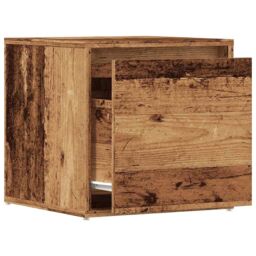 Berkfield Home Box Drawer Old Wood 40.5x40x40 cm Engineered Wood in Brown - thumbnail 7