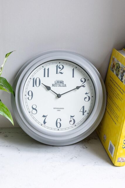 Living Nostalgia French Grey Wall Clock - image 1