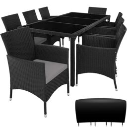 tectake Garden Furniture Set Almansa in Bronze - Size: XL - thumbnail 1