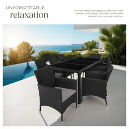 tectake Garden Furniture Set Almansa in Bronze - Size: XL - thumbnail 4