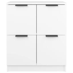 Berkfield Home Sideboard White 60x30x70 cm Engineered Wood - Size: 60 x 30 x 70 cm - thumbnail 5