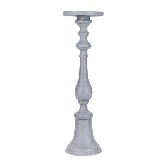 Libra Interiors Van Dyk Grey Stonewash Pillar Holder Small - image 1
