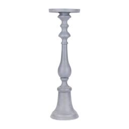 Libra Interiors Van Dyk Grey Stonewash Pillar Holder Small