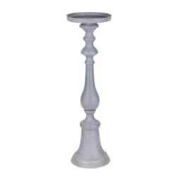 Libra Interiors Van Dyk Grey Stonewash Pillar Holder Small - thumbnail 2