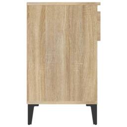Berkfield Home Shoe Cabinet Sonoma Oak 102x36x60 cm Engineered Wood in Tan - Size: 102 x 36 x 60 cm - thumbnail 8