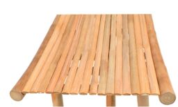 Nordlys Bamboo Wood Entryway Bench in Brown - thumbnail 6