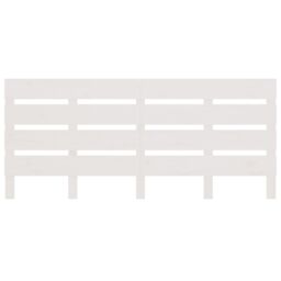 Berkfield Home Headboard White 180x3x80 cm Solid Wood Pine - Size: 180 x 3 x 80 cm - thumbnail 4