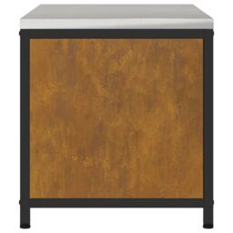 Berkfield Home Kitchen Storage Cabinet with Shelf with Storage with Door Rusty Weathering steel in Brown - thumbnail 8