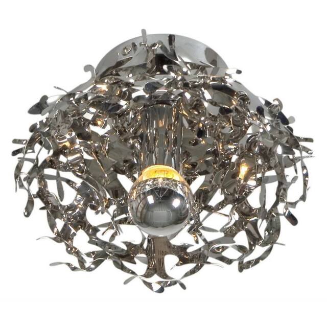 Netlighting Semi Flush Light Stainless Steel in Silver