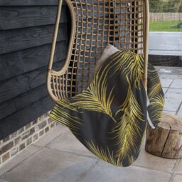 Benjamin Tate Design Golden Tropical Blanket in Natural - Size: 120 cm x 150 cm - thumbnail 4