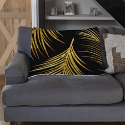 Benjamin Tate Design Golden Tropical Blanket in Natural - Size: 120 cm x 150 cm - thumbnail 2