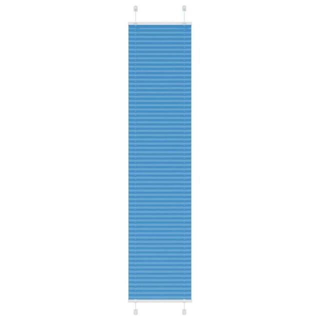 Berkfield Home Pleated Blind Blue 50x200 cm Fabric Width 49.4 cm Polyester - image 1