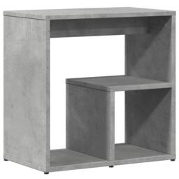 Berkfield Home Side Tables 2 pcs Concrete Grey 50x30x50 cm Engineered Wood - Size: 50 x 30 x 50 cm - thumbnail 8