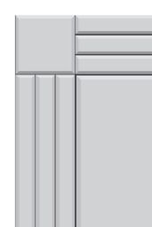 MirrorOutlet 'Milton' All Glass Bevelled Square Corner Wall Mirror 90 x 60 CM in Clear - thumbnail 3