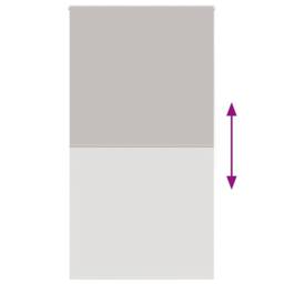 Berkfield Home Shower Roller Blind 130x240 cm Fabric Width 126 cm in Grey - thumbnail 5