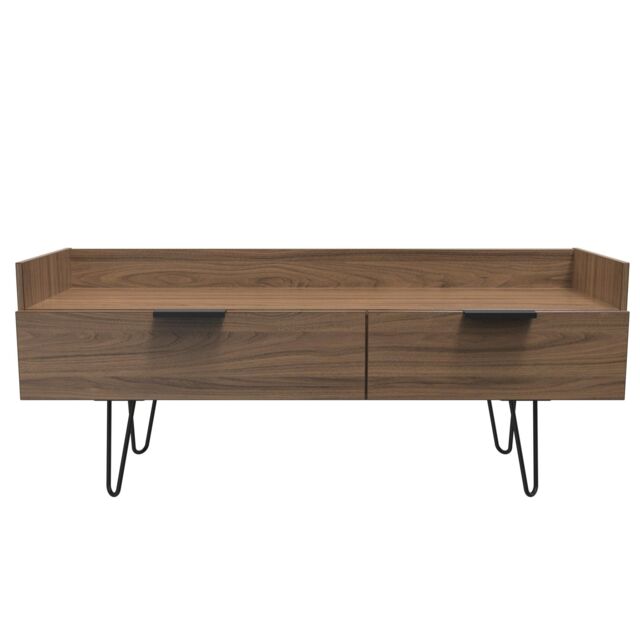 Ready Assembled 2 U Fuji 2 Drawer TV Unit (Ready Assembled) in Walnut - image 1