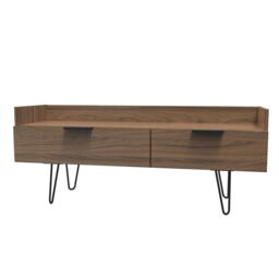 Ready Assembled 2 U Fuji 2 Drawer TV Unit (Ready Assembled) in Walnut - thumbnail 3