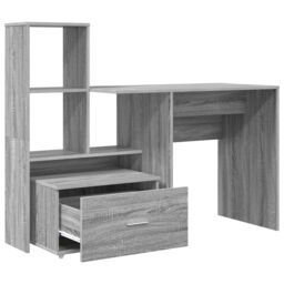 Berkfield Home with Drawer with Shelf with Storage Grey sonoma 131.5 x 50 x 106.5 cm Engineered wood - thumbnail 6
