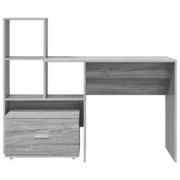 Berkfield Home with Drawer with Shelf with Storage Grey sonoma 131.5 x 50 x 106.5 cm Engineered wood - thumbnail 7