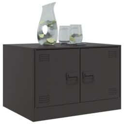 Berkfield Home Coffee Table Black 67x50x44 cm Steel - Size: 67 x 50 x 44 cm - thumbnail 4