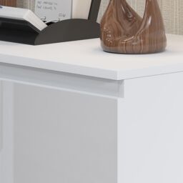 SquareBoxx Fairfield Gloss Minimalist Chest of Draws 3 Draw in White - thumbnail 5