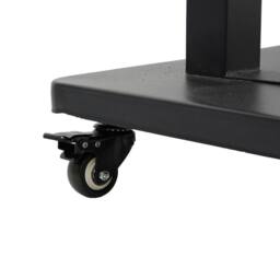 Berkfield Home TV Stand on Wheels 32-90 Inch Screen Max VESA 800x600 mm 100kg in Black - thumbnail 8