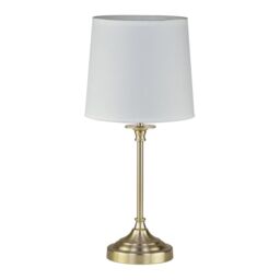 First Choice Lighting Chester - Antique Brass Lamp in Gold - thumbnail 2
