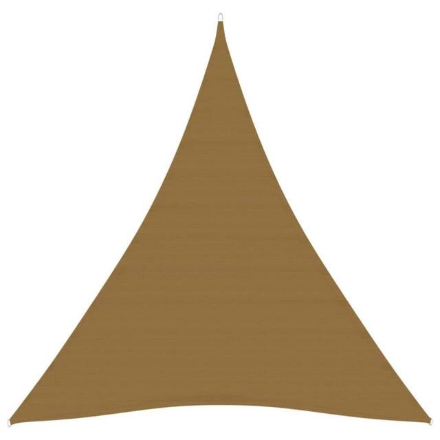 Berkfield Home Sunshade Sail 160 g/m ² Taupe 3x4x4 m HDPE in Beige - image 1